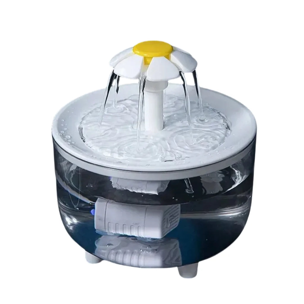 Fuente de Agua Automática para Mascotas – Diseño Floral
