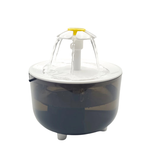 Fuente de Agua Automática para Mascotas – Diseño Floral